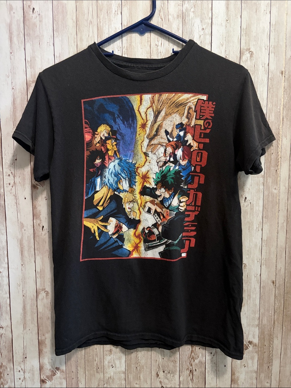 My Hero Academia Black Graphic Tee - Anime Character Print